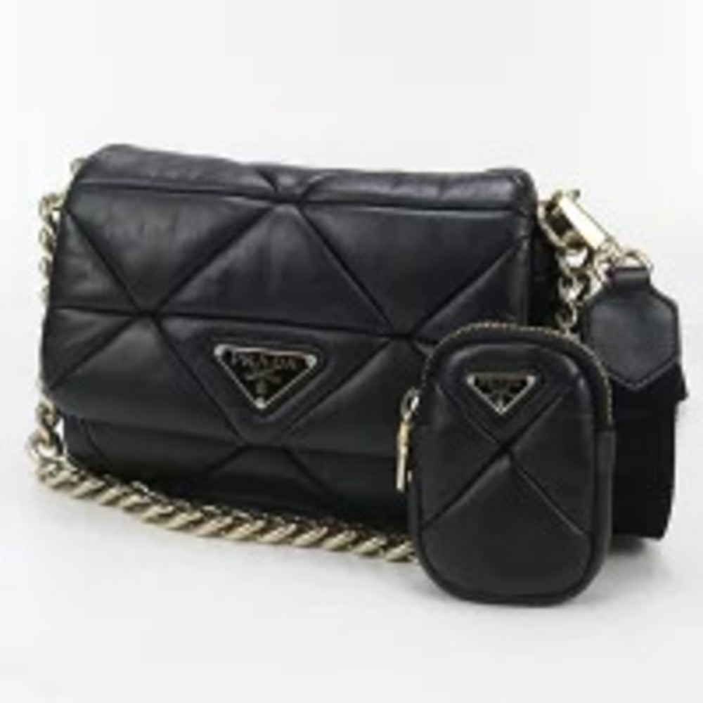 Prada Black Bag Crossbody Shoulder Tessuto Black